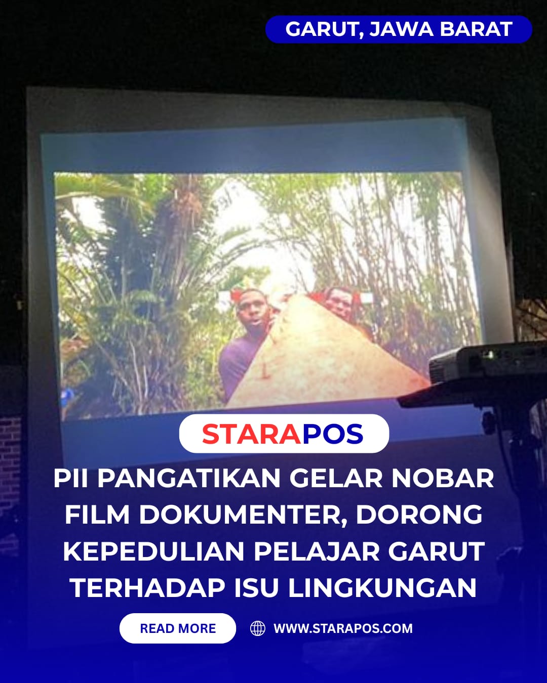 PII Pangatikan Gelar Nobar Film Dokumenter, Dorong Kepedulian Pelajar Garut terhadap Isu Lingkungan