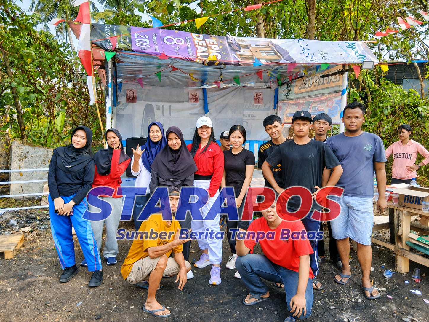 Meriahkan HUT RI ke-81, Karang Taruna RW 003 Cikokol Gelar Gerak Jalan Sehat dan Senam Bahagia